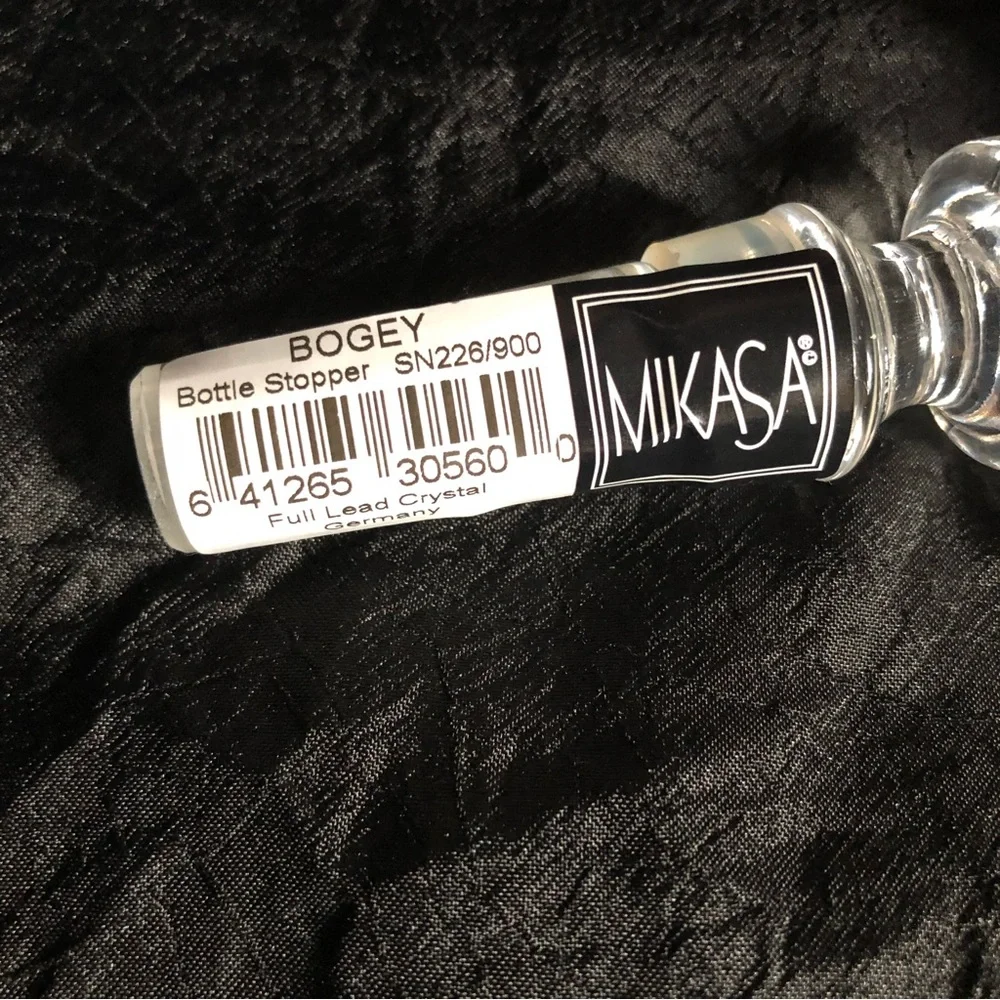 Vintage Mikasa Crystal Bottle Stopper - Bogey Golfer - Picture 12 of 15